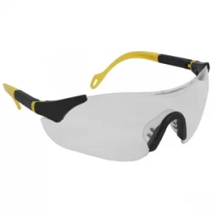 Worksafe 9208 Sports Style Clear Safety Glasses with Adjustable Arms