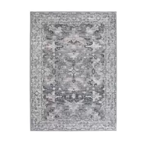 Homemaker Maestro Traditional Rug Grey And Pink 160X230Cm