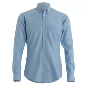 Kustom Kit Mens Long Sleeve Oxford Twill Shirt (17) (Light Blue)