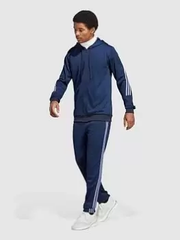 adidas Sportswear Sportswear 3-Stripes Tracksuit - Navy, Size L, Men