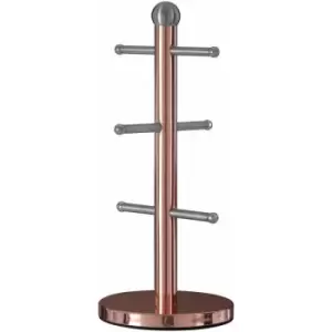 Premier Housewares - 6 Cup Copper Finish Mug Tree