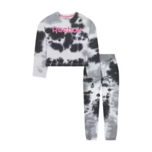 Reebok Crop Tracksuit Child Girls - Black