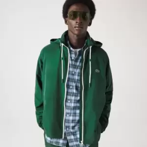 Lacoste Windbreaker Zip Jacket, Green, Male, Jackets & Outerwear, BH0540-00-132