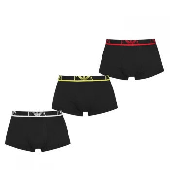 Emporio Armani 3 Pack Trunks Black Size L Men