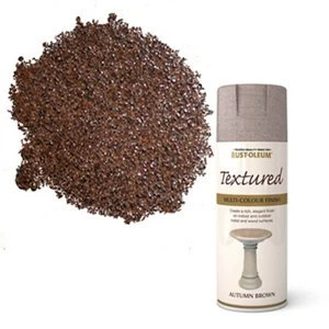 Rust-Oleum Stone Autumn brown Textured effect Multi-surface Spray Paint 400ml