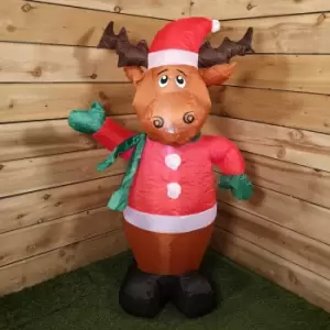 120cm Illuminated Christmas Inflatable Festive Reindeer