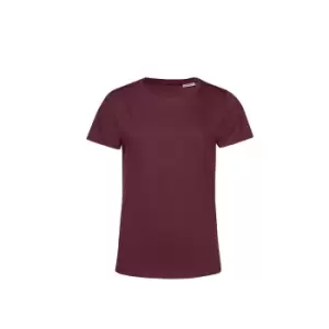 B&C Womens/Ladies E150 Organic Short-Sleeved T-Shirt (M) (Burgundy)