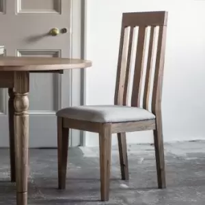 Gallery Interiors Set of 2 Cookham Dining Chairs in Oak