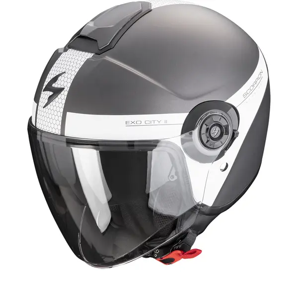 Scorpion Exo-City II Short Matt Silver-White Jet Helmet S