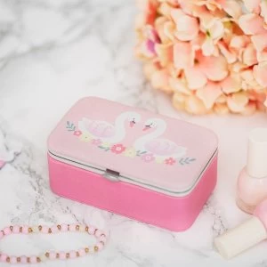 Sass & Belle Freya Swan Mini Travel Jewellery Box