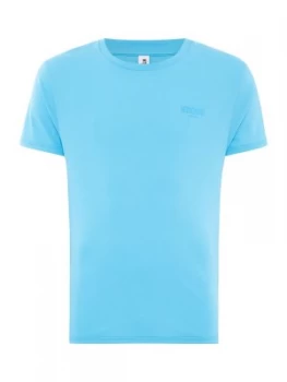 Mens Moschino Basic Swim T Shirt Light Blue