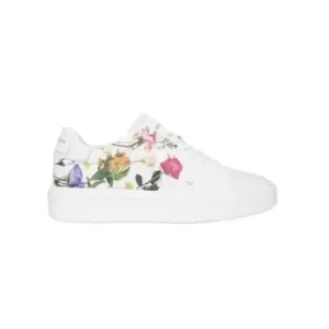 Ted Baker Womens Lorayy Floral Trainers - White