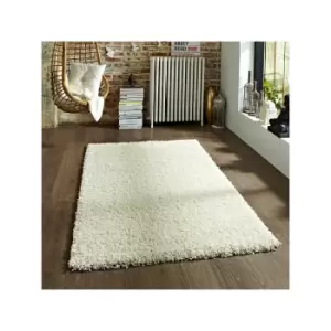 Vista 2236 Shaggy Rug, Cream, 200 x 290 Cm - Think Rugs