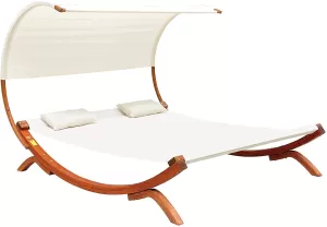 Outsunny Hammock 01-0860 Wood, Cotton White