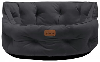 Joules Chesterfield Dog Bed Grey - Large