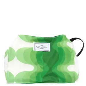 The Flat Lay Co. Open Flat Makeup Bag - Vibey Green