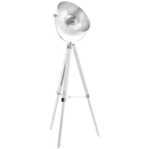 Covaleda Tripod Floor Lamp White, Chrome, Silver - Eglo