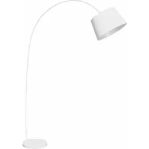 White Metal Arched Floor Lamp - Premier Housewares