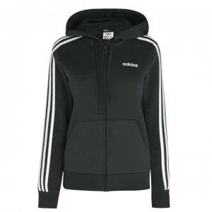 adidas Zip Fleece Track Top Hoodie - LegendEarth/Wht