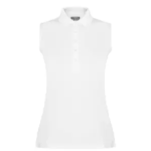 Callaway Sleeveless Essential Polo Shirt Ladies - White