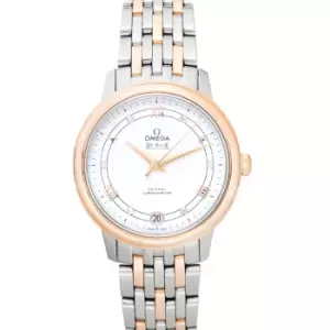 De Ville Prestige Co-Axial 32.7mm Automatic Silver Dial Red Gold Ladies Watch