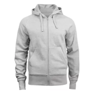 Clique Unisex Adult Harper Melange Full Zip Hoodie (M) (Grey)