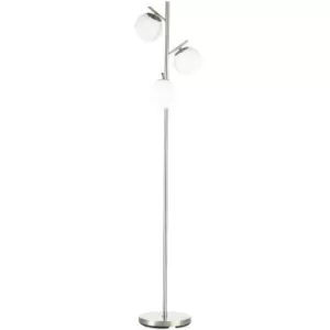 HOMCOM Modern Tree Floor Lamp with 3 Light, for Living Room Bedroom, Silver - Silver