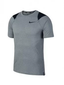 Nike Short Sleeve Top - Grey/Black