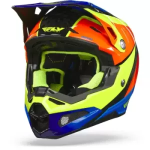 FLY Racing Formula Carbon Prime Helmet Hi-Vis Blue Red M