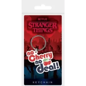 Stranger Things Rubber Keychains No Cherry No Deal 6cm Case (10)