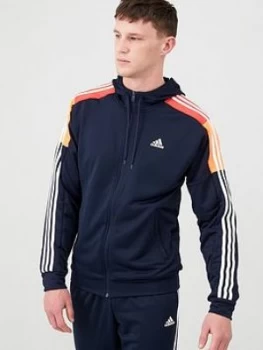 adidas MTS Sport Hooded Tracksuit - Ink, Size 2XL, Men