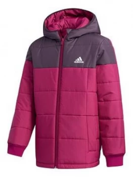 Adidas Padded Zip Through Jacket - Purple