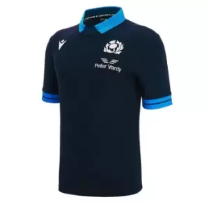 Macron Scotland 22/23 Home S/S Classic Shirt Mens - Blue