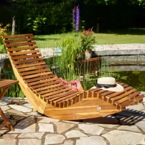 Rocking Sun Lounger Acacia Wood FSC -certified