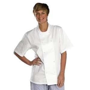 Click Workwear Chefs Jacket Short Sleeve White XS Ref CCCJSSWXS Up to