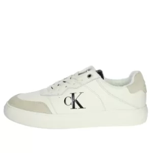 CALVIN KLEIN JEANS Sneakers Men Beige Pelle Sintetico/camoscio