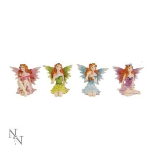 Glen Whispers Pack Of 4 Fairy Figures