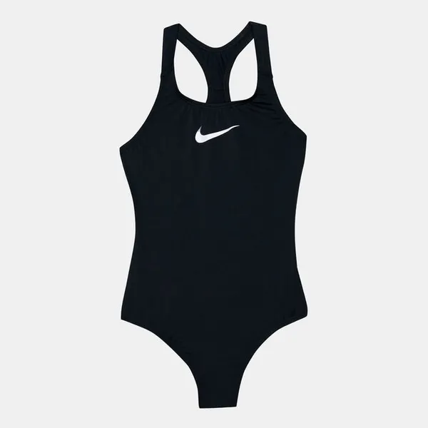 Nike Swoosh Swimsuit Junior Girls One Piece Swimsuits 8-9(S) Black 35356103185