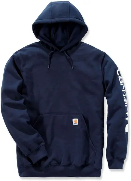 Carhartt Midweight Sleeve Logo Hoodie, blue, Size L