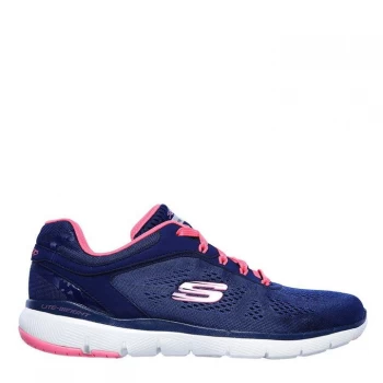 Skechers Flex Appeal 3 Trainers Ladies - Navy/Pink