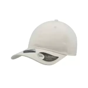 Atlantis Unisex 6 Panel Organic Cotton Cap (One Size) (White)