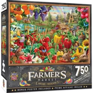 Masterpieces Puzzle Farmers Market A Plentiful Season Puzzle 750 piece jigsaw puzzle