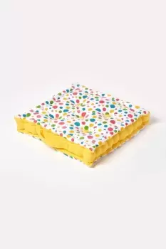 Cotton Multi Coloured Polka Dot Floor Cushion