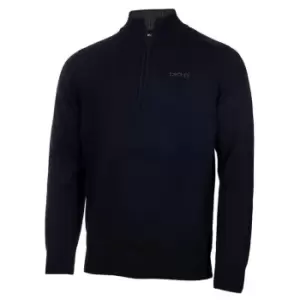 DKNY Golf Chunky Knit Half Zip Top Mens - Blue