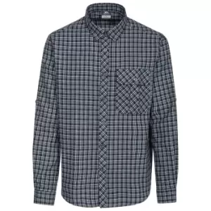 Trespass Mens Snyper Check Shirt (XS) (Blue Check)