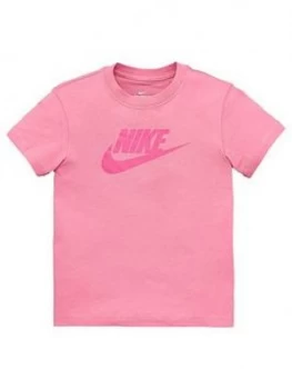 Nike Sportswear Older Girls Futura T-Shirt - Pink, Size S, 8-10 Years, Women