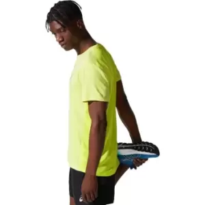 Asics Mens Core SS Running Top - Yellow