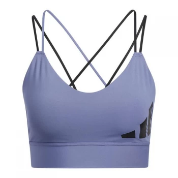 adidas All Me Light-Support Training Bra Womens - Orbit Violet / Black