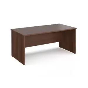 Office Desk Rectangular Desk 1600mm Panel End Leg Walnut Tops 800mm Depth Maestro 25