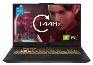 Asus Tuf F17 FX707ZC Gaming Laptop, Intel Core i5-12500H 2.5GHz, 8GB D